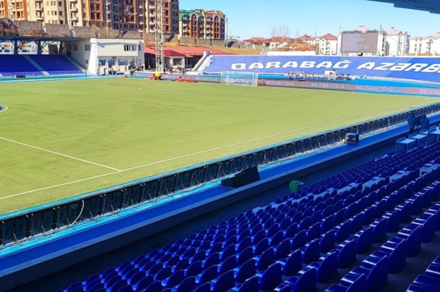 Xankəndi stadionunun yenidən qurulması gələn il başa çatacaq
