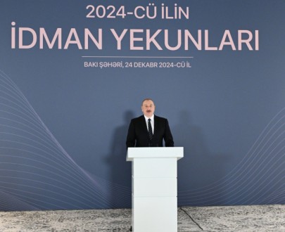 Prezident ilin idman yekunlarına həsr olunan mərasimdə - FOTOLAR